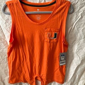 Orange Tank Top with Logo